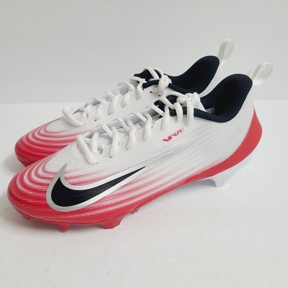 NEW Nike Vapor Speed 3 Football Cleats FB3303-102 Size 7.5 White Red - Picture 1 of 7